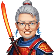Fire-Wielding Samurai sticker