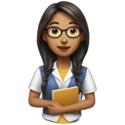 study girl sticker