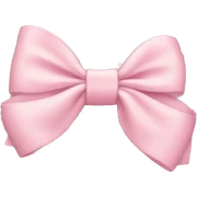 light pink bow on light pink bow sticker