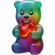 Gummy bear sticker