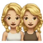 Two besties sticker