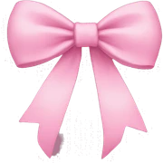Aesthetic bow sticker
