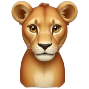 Red lioness sticker