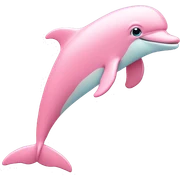 Pastel-pink-colors-dolphin sticker