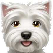 Westie puppy sticker