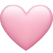 Light pink heart  sticker