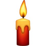 Christmas Candle Flame  sticker
