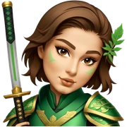 Emerald Samurai sticker