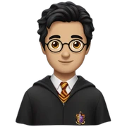 Harry potter black hair sticker