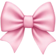 light pink bow sticker