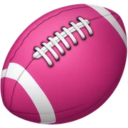pink football sticker