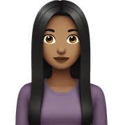 Girl with black hair sticker