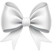 White aestetic bow sticker