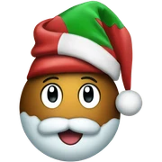 Pluto and Christmas hat  sticker