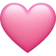 Pink heart sticker