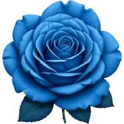 blue rose   sticker