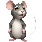 a standing rat sticker