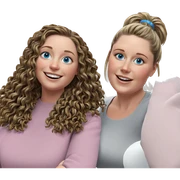 smiling girls with blue eyes sticker