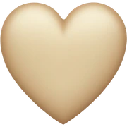 Beige Heart sticker