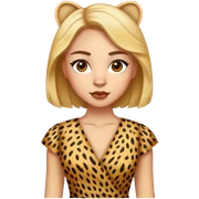 Cheetah dress sticker