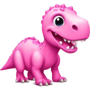 Pink Dino sticker