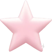 pale pink star sparkle sticker