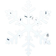 Snowflake sticker