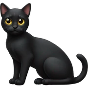 Black cat  sticker