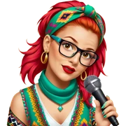Colorful Singer sticker