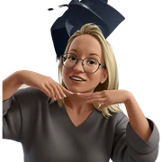 blonde girl with glasses sticker