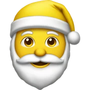 Yellow Santa costume sticker
