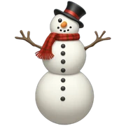 full body christmas snowman sticker