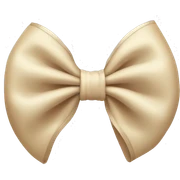 aesthetic beige bow sticker