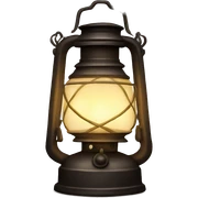 A glowing, old-fashioned lantern  sticker