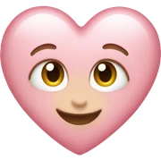 Light pink heart sticker