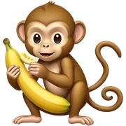 monkey banna sticker