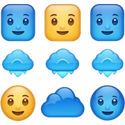 Blue sticker
