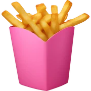 fries in pink box sticker