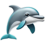 Dolphin with Las Vegas Raiders cap  sticker