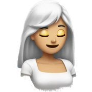 Nena blanca durmiendo  sticker