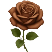 Brown rose  sticker