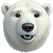 Polar bear sticker