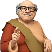 old man with glasses portrait sticker