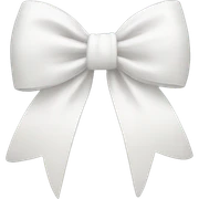 white bow sticker