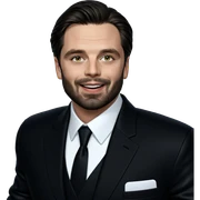 smiling boy in black jacket sticker