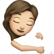 sleeping beauty brunette white girl with a silk pillow sticker
