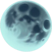 Moon sticker