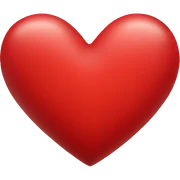 Red heart  sticker