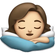 Brunette Caucasian woman sleeping sticker