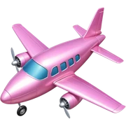 Pink plane sticker